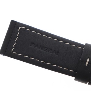 ■ PANERAI パネライ 時計バンド ベルト 純正バックル付き ラグ幅 22mm レザー ブラックの画像3
