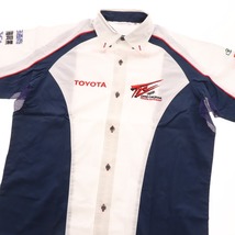 ■ トヨタ ダガールラリー ピットシャツ チーム ランドクルーザー TLC チームシャツ メンズ M ホワイト 未使用_画像3