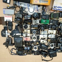 Ｊ1）１円スタート　ジャンクカメラ大量まとめ売り　セット　光学 フィルムカメラ　コンパクト　一眼レフ Nikon Canon OLYMPUS PENTAX_画像4