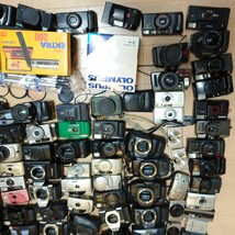 Ｊ1）１円スタート　ジャンクカメラ大量まとめ売り　セット　光学 フィルムカメラ　コンパクト　一眼レフ Nikon Canon OLYMPUS PENTAX_画像3