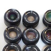 お５）１円〜　ジャンク単焦点レンズまとめ売り PENTAX　RICOH　Ｋマウント　マニュアル　MF レンズ　大量セット　光学_画像2