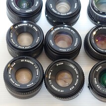 お５）１円〜　ジャンク単焦点レンズまとめ売り PENTAX　RICOH　Ｋマウント　マニュアル　MF レンズ　大量セット　光学_画像3