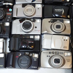 ゆ66）１円スタート ジャンクカメラまとめ売り 大量セット 光学 コンパクト フィルムカメラ OLYMPUS PENTAX Canon FUJIFILMの画像4