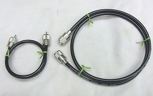 M type connector attaching coaxial cable 5D-FB 0.7m + 1.0m MP-MP