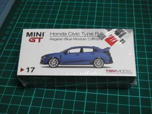 1/64　TSM MODEL MINI GT　ホンダ シビック タイプR モデューロ ブルー　青　 左ハンドル　HONDA　CIVIC　TYPE R MODULO EDITION