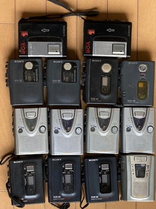 SONY　TCM-400、TCM-18他 カセットテープレコーダー　１４点セット〈ジャンク品〉