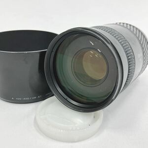 Minolta AF APO Tele Zoom 100-400mm F/4.5-6.7 ソニーAマウント用 レンズ　フード　キャップ(後ろ側) 付き　R店0227