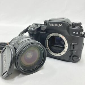 動作品　MINOLTA ミノルタ a-9 フィルム一眼レフ/レンズ　AF ZOOM 24-85mm 1:3.5-4.5 R店0227