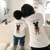 新品未使用 L｜ホワイト〔#BMミッキー半袖Tシャツ〕ディズニー 親子 家族 カップル リンクコーデ お揃い ペアルック ハロウィン 子供 大人_画像5