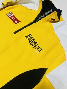 処分特価★ルノースポールF1☆PUエンジニア用支給品ハーフZIPスウェットシャツM★RENAULTSPORT F1☆アルピーヌルノーF1