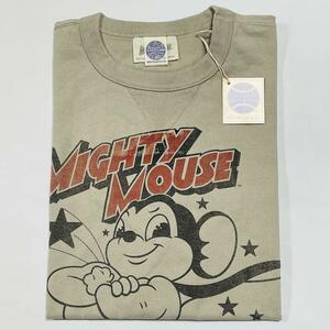 定価以下 トイズマッコイ TOYS McCOY MIGHTY MOUSE TEE "HERE I COME TO SAVE THE DAY" マイティマウス Tシャツ 日本製 新品