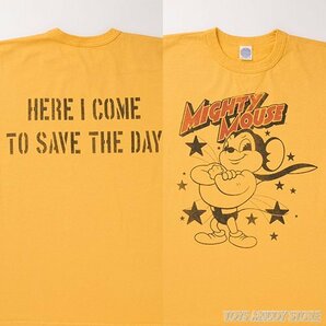 定価以下 トイズマッコイ TOYS McCOY MIGHTY MOUSE TEE "HERE I COME TO SAVE THE DAY" マイティマウス Tシャツ 日本製 新品未使用の画像2