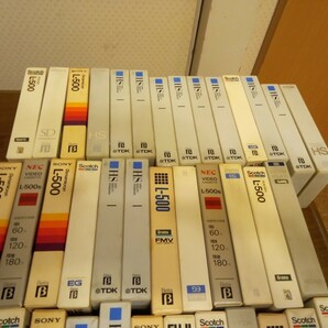 中古 β B ベータ ビデオ カセットテープ 40本 使用済 録画済 再録画用 昭和 レトロ 記録 媒体 の画像2