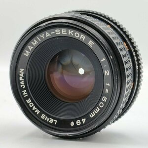 カメラ Mamiya SEKOR E 50mm f2 一眼レフ レンズ 現状品 [7504KC]