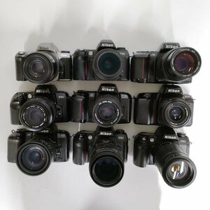 Nikon F80 , F70 , F60 , F-601 , u 他 一眼レフ 9点セット まとめ ●ジャンク品 [8555TMC]