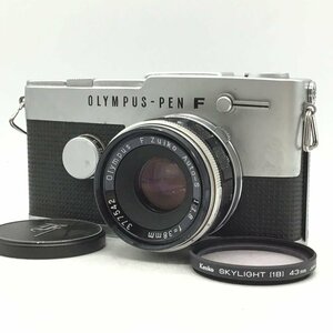 カメラ Olympus PEN F G.Zuiko Auto-S 38mm f/1.8 一眼レフ セット品 現状品 [8046KC]