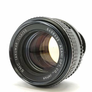カメラ Asahi SMC TAKUMAR 50mm f1.4 一眼レフ レンズ 現状品 [7609KC]