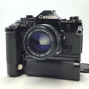 カメラ Canon A-1 / FD 50mm f1.4 / BATTERY PACK MA 一眼レフ セット品 ジャンク品 [8055KC]