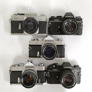 Konica FTA , Acom-1 , FP + レンズ 1.8/52 , 1.7/50 , 1.4/52 他 MF一眼レフ 5点セット まとめ ●ジャンク品 [8622TMC]の画像1