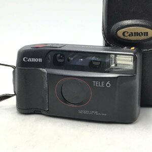 カメラ Canon Autoboy TELE6 DATE ケース付き コンパクト 本体 現状品 [8117KC]