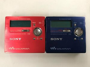 SONY MZ-R909 ソニー MDプレーヤー WALKMAN MDウォークマン 2点セット◆ジャンク品 [3429W]