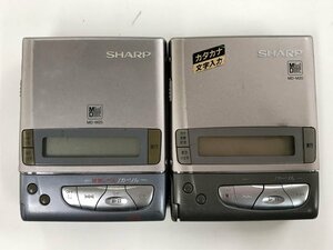 SHARP MD-M20 MD-M25 シャープ ポータブルMDプレーヤー 2点セット◆ジャンク品 [3431W]