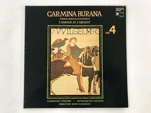 LP / CLEMENCIC CONSORT / CARMINA BURANA Ⅳ / 仏盤 [6345RR]