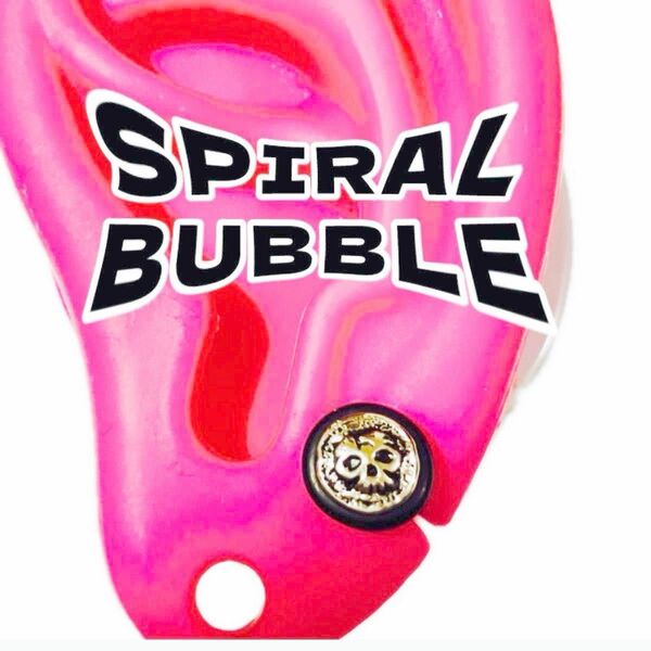 spiral bubble サージカルステンレス　① ピアス　ワイルド　韓国　メンズピアス　片耳　金属アレルギー対応