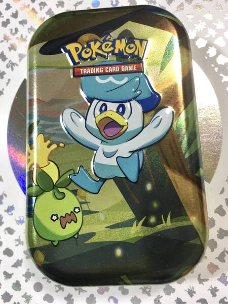 海外限定 ポケモン クワッス ミニ 缶