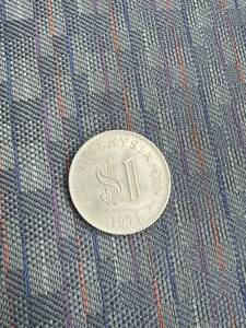 レア 1971年 マレーシアサトゥリングキット ($1) コイン、KM#9、33.5mm (+ free1 コイン