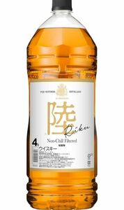 キリンウイスキー 陸 4000ml ペットボトル　2個セット