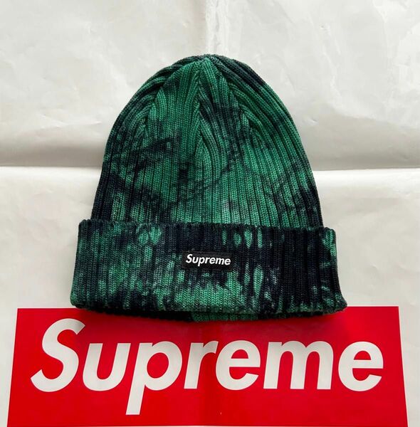 Supreme Overdyed Beanie シュプリーム オーバーダイド ビーニー Splatter Green