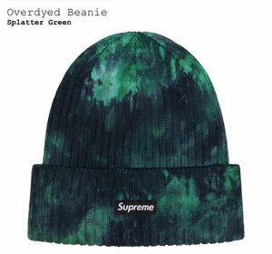 Supreme Overdyed Beanie シュプリーム オーバーダイド ビーニー Splatter Green