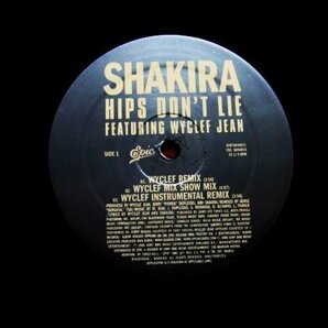 US盤！12inchS★SHAKIRA FEAT. WYCLEF JEAN/HIPS DON'T LIE★ラテンポップス人気盤！“おしりはうそつかない”の画像4