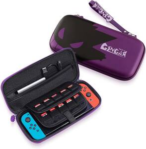 Purple Switch/Switch 有機el ケース スイッチ ケース 【全面保護・衝撃吸収・防汚防水・ストラップ付】Swi