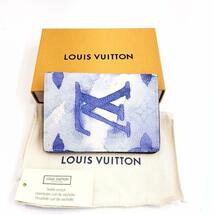 1円【極 激レア】ルイヴィトン 1433 LOUISVUITTON ウォーターカラー ドゥ ポッシュ 名刺入れ 財布 カードケース M80455_画像1