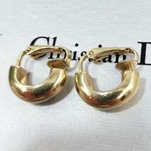 1円【人気】Christian Dior 1420-6 クリスチャン ディオール イヤリング ピアス ゴールド ペア ヴィンテージ アクセサリー_画像4