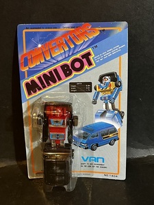 80年代 日本製 CONVERTORS MINIBOT 変形ロボット VAN 未使用品 トランスフォーム 合体 乗り物 車