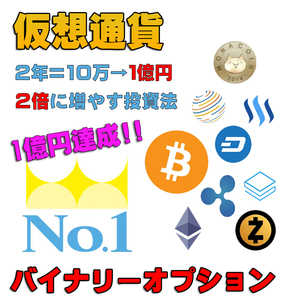 仮想通貨のバイナリーオプション 【2年で10万円を1億円に増やした投資法】 ビットコイン 必勝法 システム サインツール シグナルツール