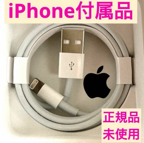 iPhone付属品 ライトニングケーブル 純正品 Apple正規品 未使用 純正ケーブル 1m