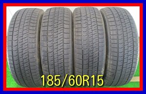 ■中古タイヤ■　185/60R15 84Q BRIDGESTONE BLIZZAK VRX2 シャトル 15インチ 冬タイヤ スタッドレス 激安 送料無料 B477