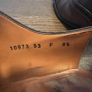 【中古】サントーニ Santoni ドレスシューズ サイズ8.5メンズ ダークブラウン 茶色 ビジネスシューズの画像4