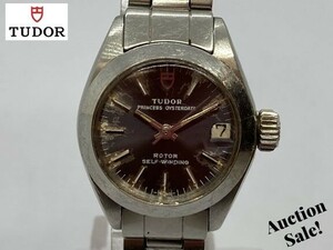 ★☆【可動品】TUDOR チューダー ロレックス プリンセス オイスターデイド ローター 自動巻き 腕時計 文字盤/ブラック★☆