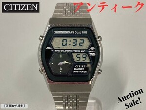 ▲▽【中古/アンティーク】 CITIZEN シチズン セブンスター V2 26石 腕時計 4-771150-K グリーン文字盤 自動巻き 1973年製造△▼