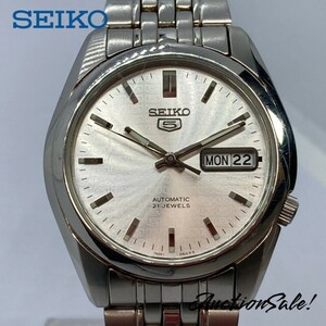 【可動品】SEIKO セイコー セイコー５ 7S26-01V0 腕時計 裏スケルトン 自動巻き