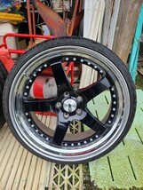 SSR プロフェッサー SP4 3ピース 20×10J+24 5H114.3 20×9J+37 5H114.3　 フラットブラック 4本セット クラウン セルシオ バリ溝_画像5