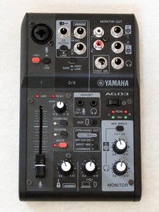 YAMAHA AG03MK2 Live Streaming Mixer オーディオインターフェース　中古、本体のみ