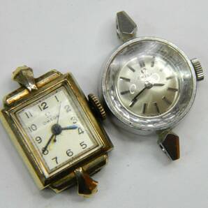 2 VINTAGE OMEGA 484 14K GOLD FILLED STAINLESS STEEL LADIES WATCH LOT - REPAIR 海外 即決の画像2