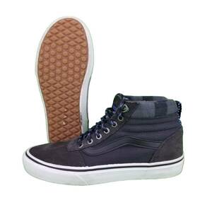 バンズ SK8-Hi MTE Skater Sneakers Men's 7 Blue レザー/キャンバス Shoes Off the Wall 海外 即決