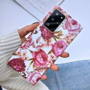 Samsung Galaxy Note 20 Ultra Case Cute Floral Girls Clear TPU Cover 海外 即決